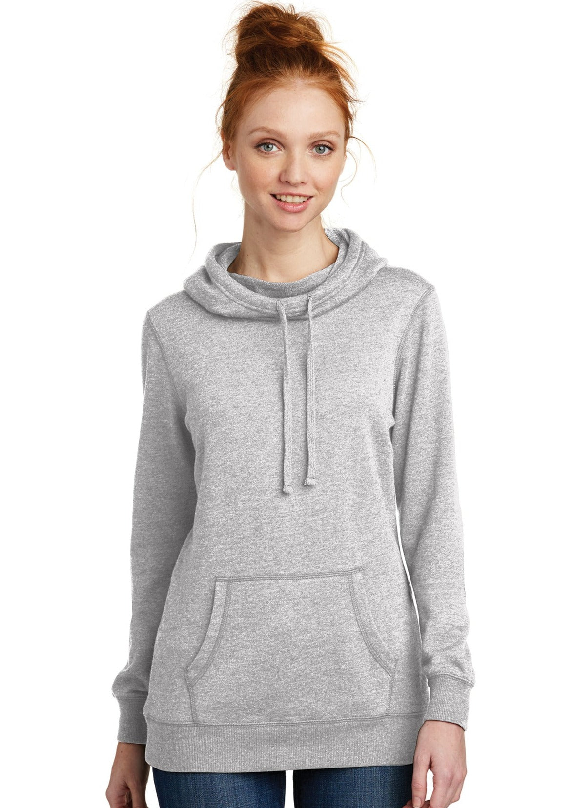 District ® Women’s Lightweight Fleece Hoodie  DM493