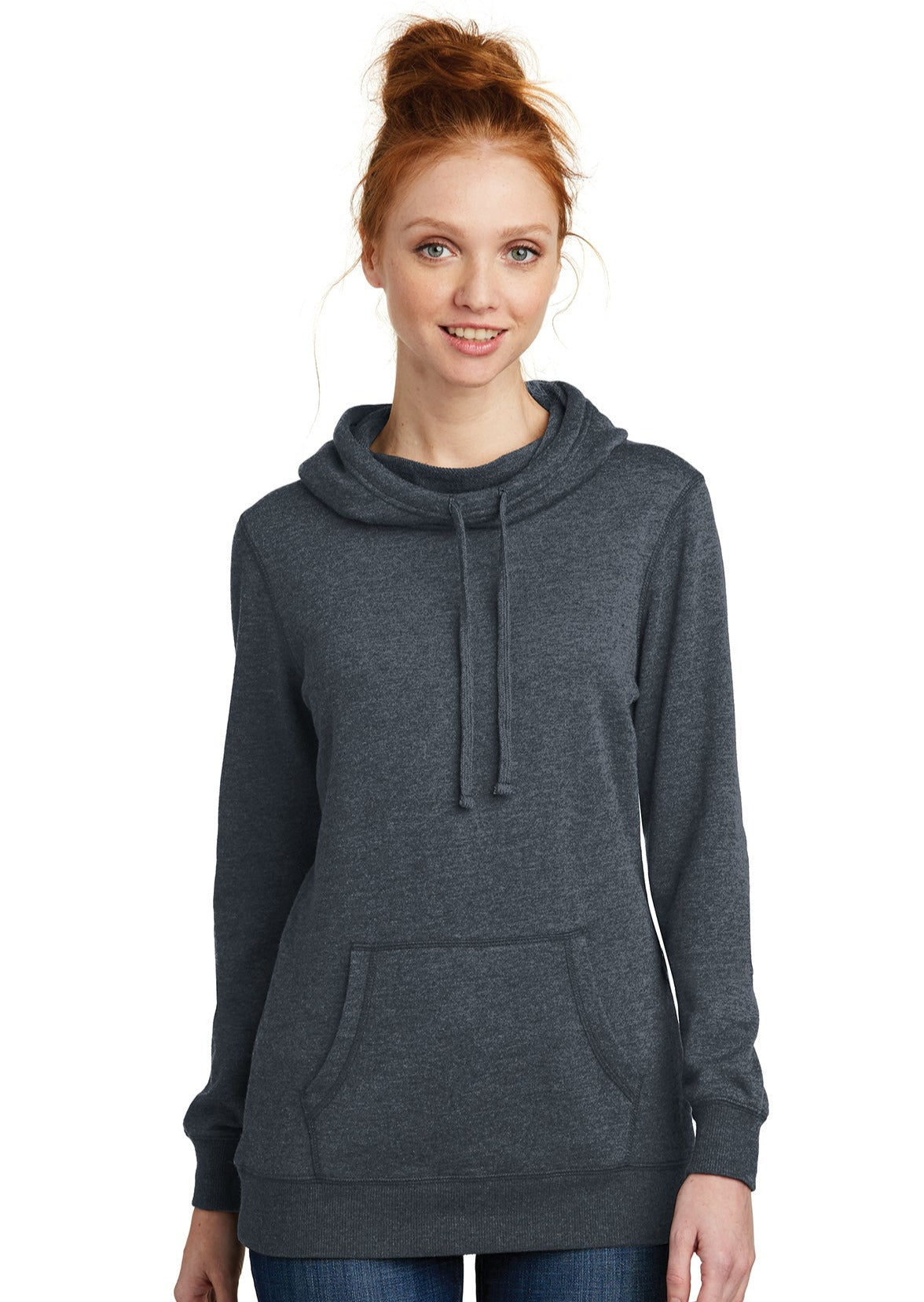 District ® Women’s Lightweight Fleece Hoodie  DM493