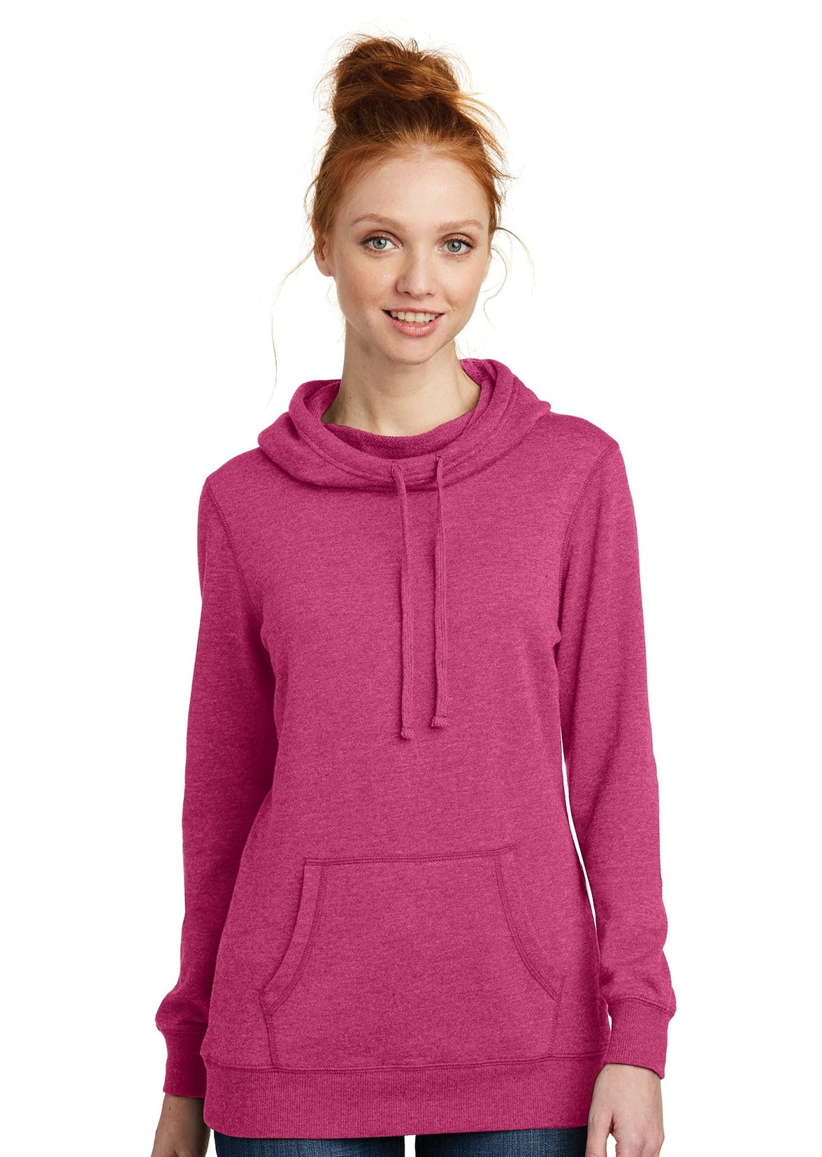 District ® Women’s Lightweight Fleece Hoodie  DM493