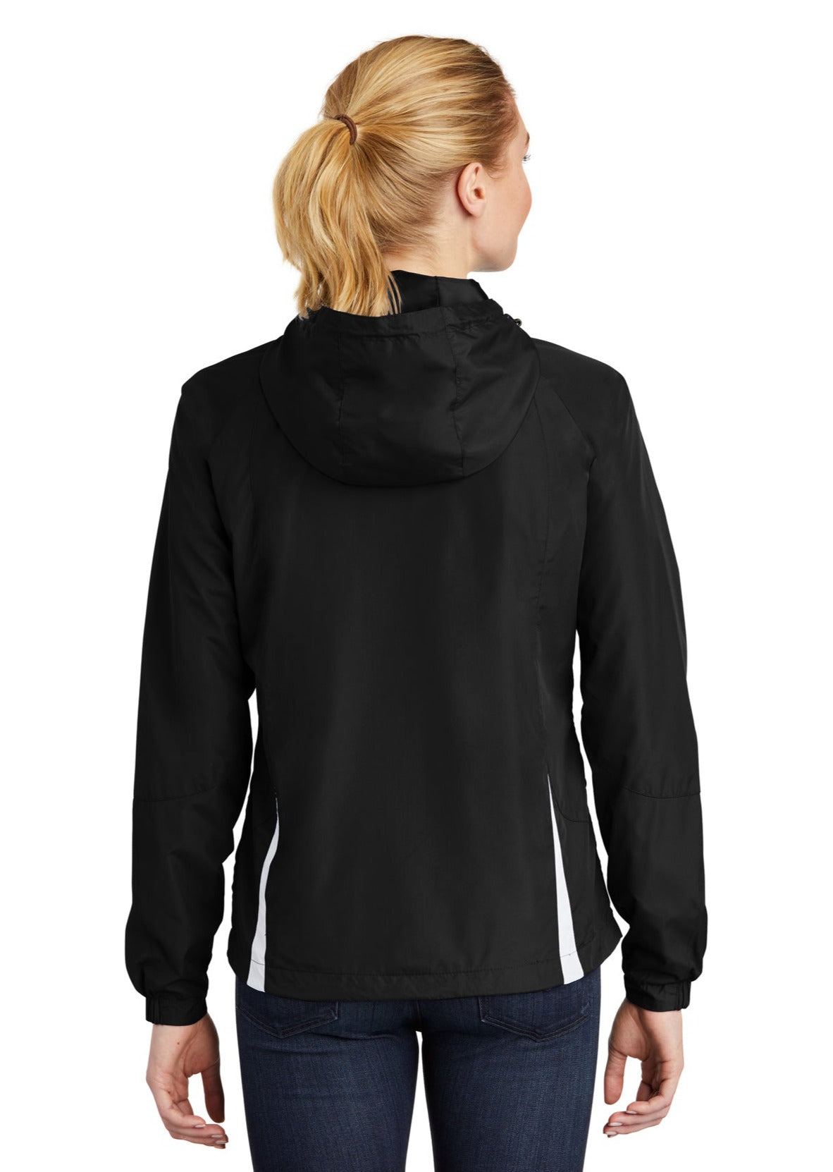 Sport-Tek® Ladies Colorblock Hooded Raglan Jacket LST76