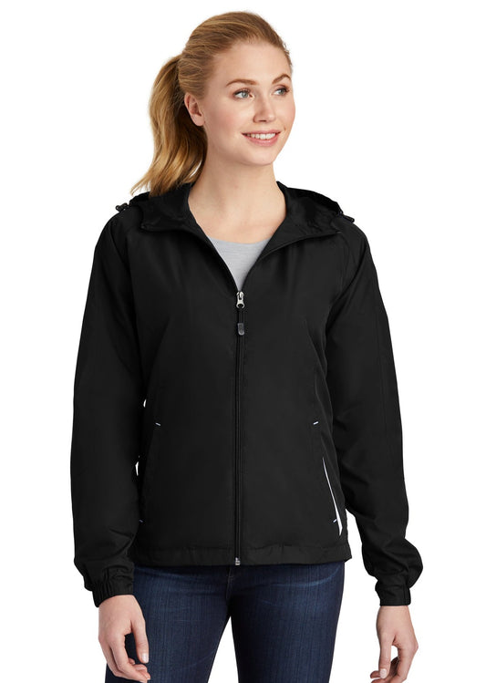 Sport-Tek® Ladies Colorblock Hooded Raglan Jacket LST76